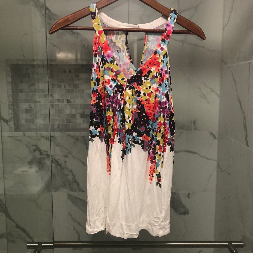 American Eagle Floral Tank size small
